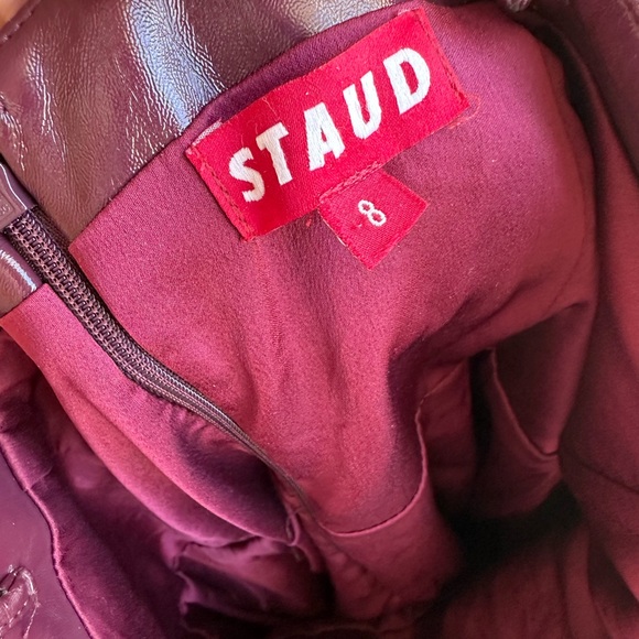 STAUD Abstract Midi Dress Size 8 - Picture 12 of 13